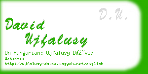 david ujfalusy business card